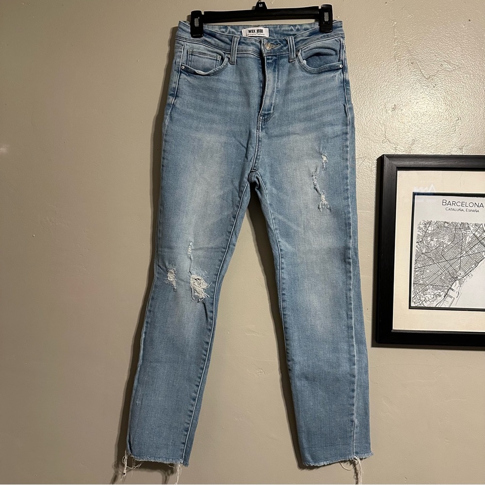Wax Jean Distressed Jeans